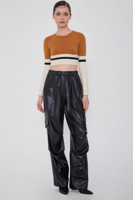 crop top ταμπα ασπρο μαυρο 1