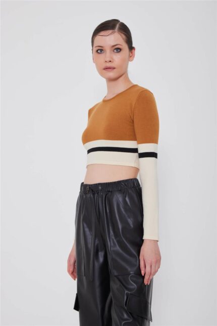 crop top ταμπα ασπρο μαυρο 2